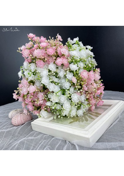 Kırmızı Sunmade Canlı 6 Adet/paket Babysbreath Plastik Yapay Çiçekler Ev Bahçe Dekorasyon Çiçek Aranjmanı Malzemeleri Sahte Bitkiler (Yurt Dışından) fiyatları