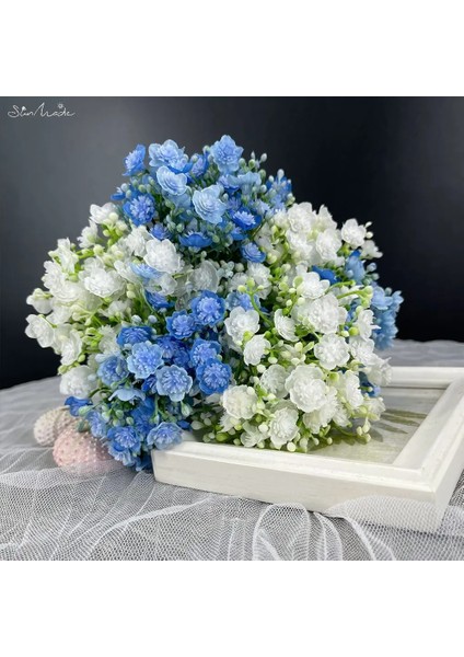 Kırmızı Sunmade Canlı 6 Adet/paket Babysbreath Plastik Yapay Çiçekler Ev Bahçe Dekorasyon Çiçek Aranjmanı Malzemeleri Sahte Bitkiler (Yurt Dışından) fırsatları
