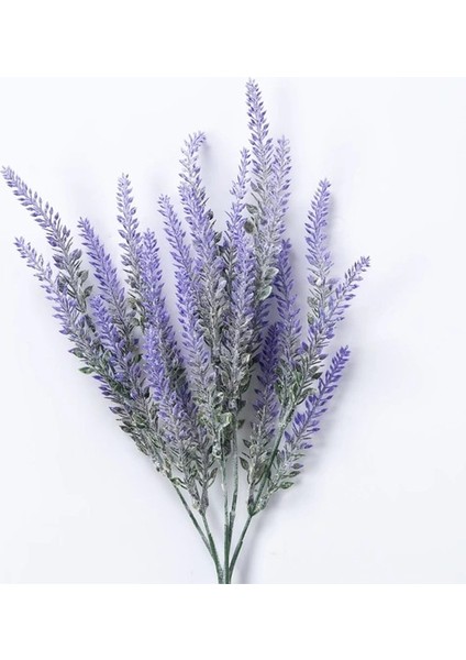 Mor 5 Adet Bir Demet Provence Lavanta Plastik Yapay Çiçekler Yanlış Bitkiler Düğün Ev Dekorasyon Noel Masa Dekorasyon (Yurt Dışından)