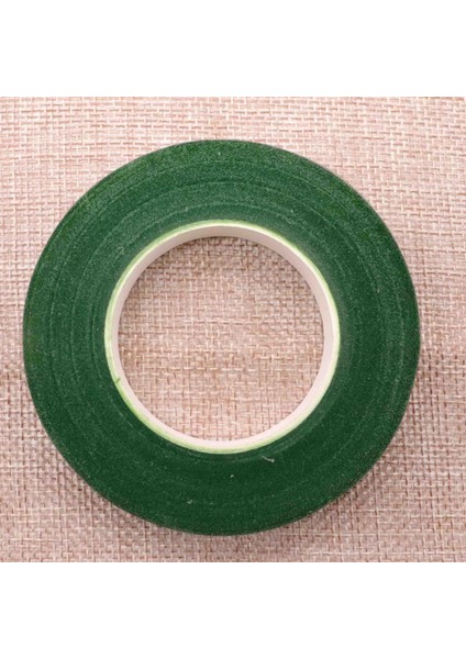 Stil 10 Çiçekli Yeşil Bantlar 12MM * 45M/RULO Bant Korsajlar Ilik Yapay Çiçek Ercik Sarma Çiçekçi Yeşil Bantlar Esnek Bant (Yurt Dışından)