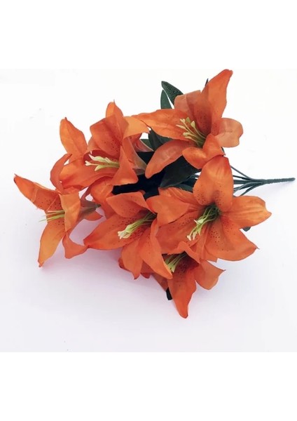 K 10/2/1 Kafa Ipek Çiçek Yapay Zambak Çiçekleri Avrupa Renkli Sahte Gelin Çiçek Buketi Düğün Ev Partisi Dekorasyon (Yurt Dışından)