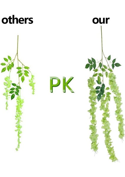 Şampanya 12 Adet Yapay Wisteria Çiçekler Ratta Ekstra Uzun Kalın Asma Asılı Garland Ipek Wisteria Çelenk Ev Partisi Düğün Dekor Için (Yurt Dışından) indirimleri