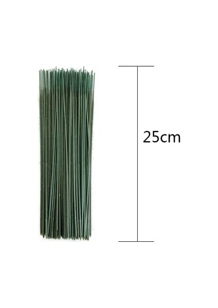 100 Adet 25CM 17CM/25/30/40CM Yapay Çiçek Sapları Gül Yaprakları/taban Demir Tel Kök Dıy Sabun/kağıt Çiçek Saplama Aksesuar Sapları Zanaat Dekor (Yurt Dışından)