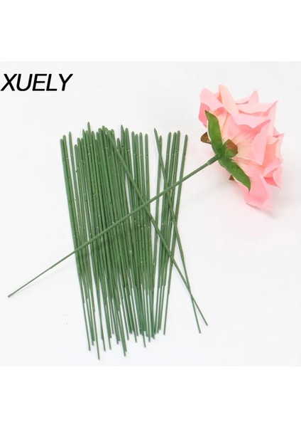 Bej 17 cm 50 Adet/grup 17/25 cm Plastik Çiçek Sapı Düzenleme Yapay Çiçek Kafa Aksesuarı Dalları Çiçekçi El Sanatları Düğün Dekor Için (Yurt Dışından) fiyatları