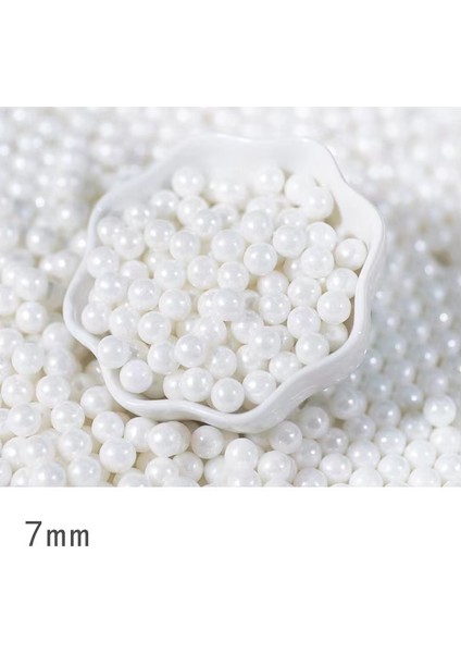 2mm 10G Yenilebilir Beyaz Boncuk Inci Şeker Topu Fondan Dıy Kek Pişirme Sprinkles Şeker Şeker Topu Düğün Pastası Dekorasyon (Yurt Dışından)