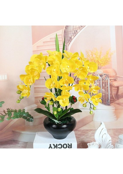 Bai Yapay Kelebek Orkide Çiçek Güve Orkide Sahte Çiçekler Ev Dekor Düğün Dekorasyon Aksesuarları Flores Artificiales (Yurt Dışından)