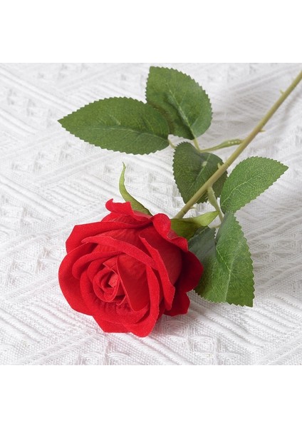 5 Adet 5 Adet Yapay Çiçekler Buket Kırmızı Kadife Sahte Gül Çiçek Düğün Ev Masa Dekorasyon Noel Sevgililer Günü Hediyesi Için (Yurt Dışından)