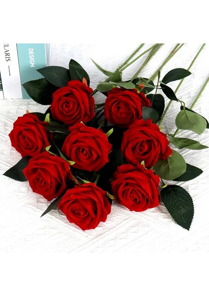 5 Adet 5 Adet Yapay Çiçekler Buket Kırmızı Kadife Sahte Gül Çiçek Düğün Ev Masa Dekorasyon Noel Sevgililer Günü Hediyesi Için (Yurt Dışından) fiyatları
