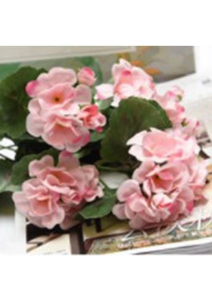 Açık Pembe 36 cm Yapay Sardunya Kırmızı Pembe Çiçekler Bitki Yapay Bitkiler Yapay Çiçek Düğün Bahçe Ev Noel Dekor Için (Yurt Dışından)
