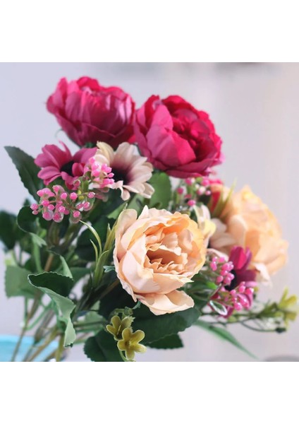 Kırmızı 30 cm Yüksek Kaliteli Şakayık Çiçekleri Ipek Yapay Buket Babybreaths Aksesuarları Dıy Küçük Sahte Papatya Çiçekleri Düğün Ev Dekor (Yurt Dışından) fiyatları