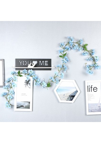 Mavi 126 Çiçekler 1 Ipek Gül Düğün Dekorasyonu Sarmaşık Rattan Yapay Çiçek Kemer Dekorasyonu ve Yeşil Yapraklı Duvar Çelengi (Yurt Dışından) indirimleri