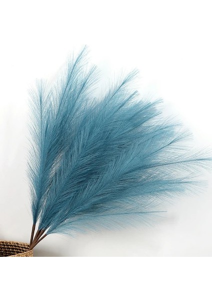 Açık Mavi 122CM 1pc Yapay Pampas Çim Sahte Sazlık Dekor Vazo Dolguları Sonsuz Çiçek Dekor Centerpieces Düğün Kemer Çiçek Sahte Bitkiler (Yurt Dışından)