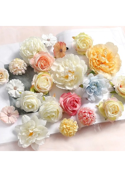 Kırmızı 20/14 Adet/grup Karışık Yapay Çiçekler Ipek Gül Sahte Çiçek Ev Dekor Düğün Dekorasyon Için Dıy Zanaat Çelenk Hediye Aksesuarları (Yurt Dışından) fiyatları