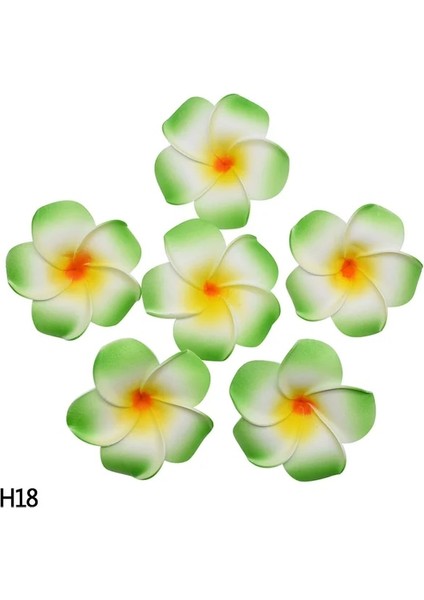 J-H18 5 cm 30 Adet 5/6/7/8/9 cm Pe Köpük Plumeria Çiçekler Dıy Yapay Çelenk Headdress Frangipani Yumurta Çiçek Kafaları Hawaii Düğün Dekor (Yurt Dışından)