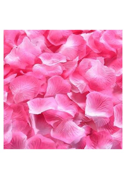 Pembe Beyaz 100 Adet Renkli Gül Yaprağı Yapay Romantik Ipek Gül Yaprakları Düğün Parti Dekorasyon Çiçek Petal Favor Olay Masa Dekor Malzemeleri (Yurt Dışından)