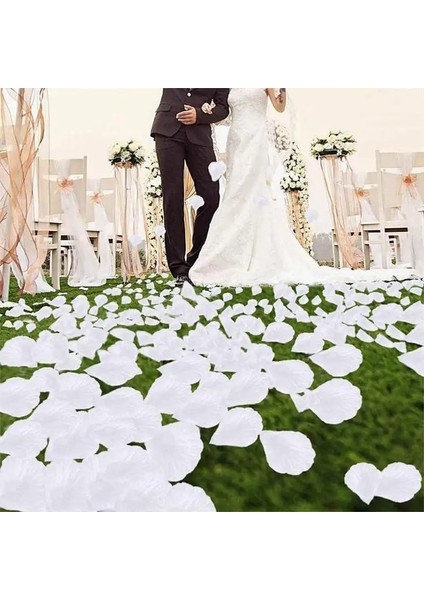 25 1000 Adet 500/1000 Adet Beyaz Gül Yaprakları Yapay Romantik Ipek Gül Çiçek Petal Favor Olay Masa Süsü Malzemeleri Düğün Dekorasyon (Yurt Dışından) indirimleri