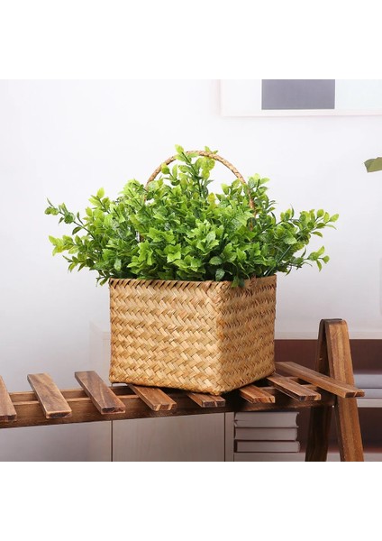 DS024 5/7 Çatal Yapay Bitkiler Simülasyon Çim Plastik Eğrelti Otları Yeşil Yapraklar Sahte Çiçek Bitki Düğün Ev Dekorasyon Masa Dekorları (Yurt Dışından)