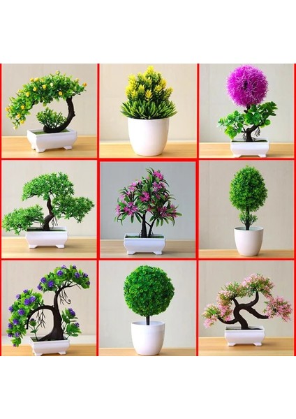 Gül Tarzı Yenı Yapay Bitkiler Bonsai Küçük Ağaç Saksı Bitkileri Ev Dekorasyon Otel Bahçe Dekor Için Sahte Çiçekler Saksı Süsler (Yurt Dışından)