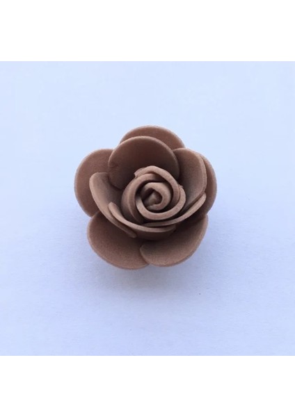 Köpük Gül Kahve 100 Adet 25-250 Adet Yapay Gül Kafaları Köpük 3.5 cm Yapay Çiçekler Gül Ayı Sevgililer Hediye Için Düğün Parti Çiçek Süslemeleri (Yurt Dışından)