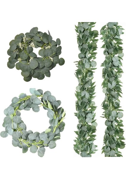 Beyaz Meyve ile Yapay Okaliptüs Rattan Simülasyon Okaliptüs Şubesi Diy Düğün Tatil Yeşillik Dekor Yeşil Bitki Lvy Asma Meyve (Yurt Dışından) fiyatları