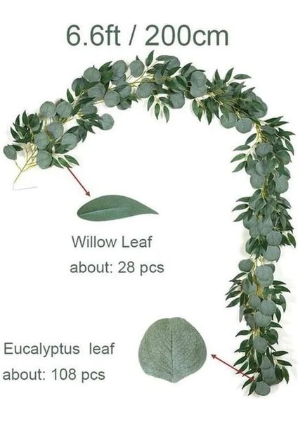 Beyaz Meyve ile Yapay Okaliptüs Rattan Simülasyon Okaliptüs Şubesi Diy Düğün Tatil Yeşillik Dekor Yeşil Bitki Lvy Asma Meyve (Yurt Dışından) fırsatları