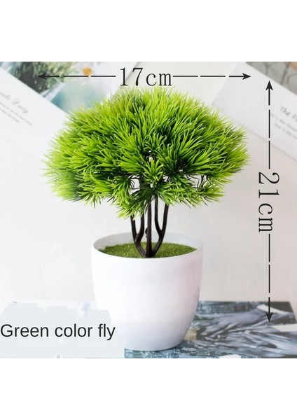 Xiao Şarkı Bai Saksı ile Greenplants Yeni Yeşil Yapay Bitkiler Bonsai Küçük Ağaç Çim Çiçek Saksı Bonsai Cadılar Bayramı Düğün Noel Partisi Ev Ofis Dekoru (Yurt Dışından)