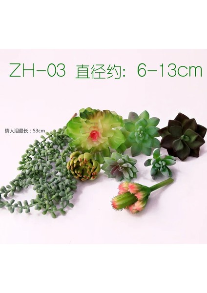 Fr Xiao Lan Cao Yapay Succulents Bitkiler Ev Bahçe Yatak Odası Oturma Odası Ofis Dekorasyon Aksesuarları Sahte Bitkiler Masaüstü Mini Küçük Bonsai (Yurt Dışından)