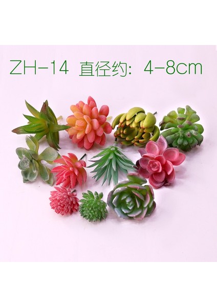 Fr Xiao Lan Cao Yapay Succulents Bitkiler Ev Bahçe Yatak Odası Oturma Odası Ofis Dekorasyon Aksesuarları Sahte Bitkiler Masaüstü Mini Küçük Bonsai (Yurt Dışından)