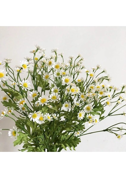 E Yapay Papatya Çiçekleri Ipek Sahte Papatya Çiçekleri Stamen Küçük Papatya Düğün Ev Masa Süsü Için (Yurt Dışından) modelleri