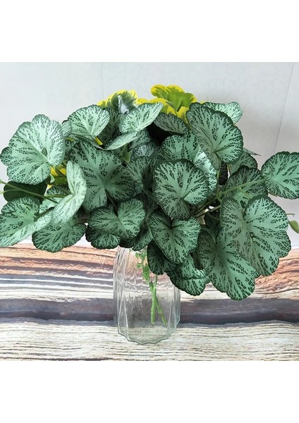 4 Brezilya Sarı Suni Çim Yeşil Begonia Bitkiler Ev Dekorasyonu Için, Plantas Artificiales Para Decoracion Bonsai Için Sahte Plastik Bitkiler (Yurt Dışından) fiyatları
