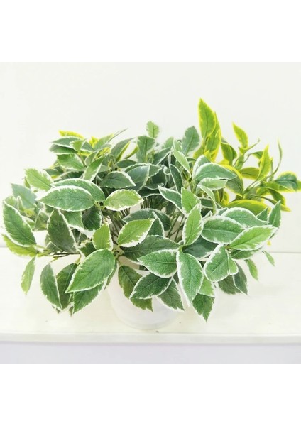4 Brezilya Sarı Suni Çim Yeşil Begonia Bitkiler Ev Dekorasyonu Için, Plantas Artificiales Para Decoracion Bonsai Için Sahte Plastik Bitkiler (Yurt Dışından) modelleri