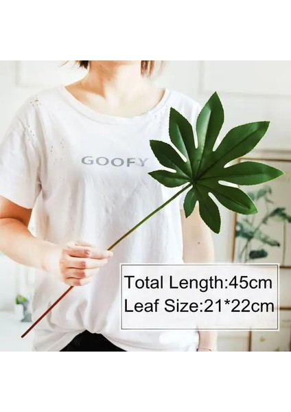 Bajiaojinpanye 30-70 cm Yeşil Yapay Monstera Yaprakları Düğün Doğum Günü Partisi Dekorasyon Için Dıy Bitkiler Duvar Çiçek Aranjmanı Aksesuarları (Yurt Dışından) fiyatları