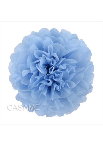 Soluk Mavi 4 Inç 10CM 5 Adet 4 6 8 10 12 Inç Kağıt Mendil Pom Pom Poms Düğün Partisi Kağıt Ponpon Çiçek Düğün Dekorasyon Için Ponponlar Doğum Günü Bebek (Yurt Dışından)