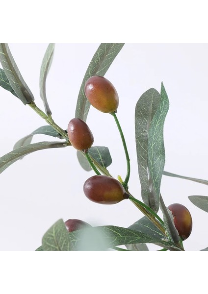 Yapay Yeşil Yaprak Zeytin Dalı Meyve Sahte Bitkiler Düğün Ev Fotoğraf Sahne Çiçek Aranjmanı Dekorasyon Kapalı (Yurt Dışından)