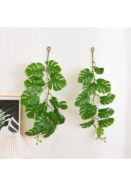 Büyük Boy 120 cm Tropikal Palmiye Yaprakları Yapay Plastik Bitkiler Çelenk Duvar Asılı Büyük Monstera Ev Bahçe Oturma Odası Tavan Dekor Için (Yurt Dışından) modelleri