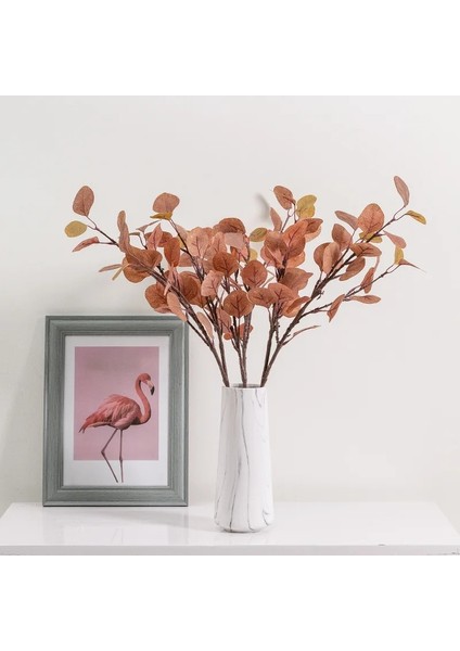 Beyaz Yeşil 45 cm Iskandinav Rüzgar Yapay Bitkiler Demet Okaliptüs Para Yaprağı Ev Düğün Deco Çiçek Aranjmanı Fotoğraf Sahne Gri Yeşil (Yurt Dışından) indirimleri