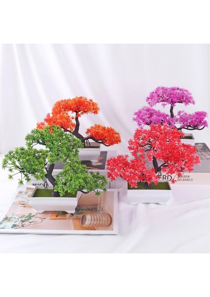 Stil 2 Yapay Bitki Yapay Çiçek Ev Dekor Bonsai Ağacı Saksı Bitki Ev Odası Bahçe Dekorasyon Için Sahte Çiçek Saksı Süs (Yurt Dışından) indirimleri