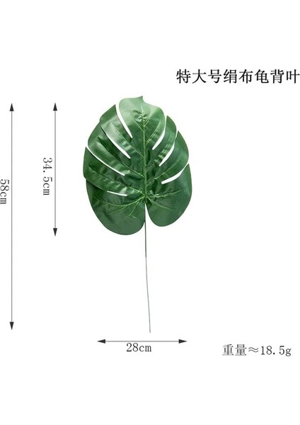 Tedajuanbu Monstera Yapay Tropikal Monstera Kwai Palmiye Ağacı Yaprakları Ev Bahçe Dekorasyonu Sahte Bitkiler Fotoğraf Arka Plan Plante Artificielle (Yurt Dışından)