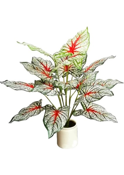 30 Yaprak 25 cm Yeşil Yapay Plastik Bitki Monstera Dökmeyen Sahte Küçük Ağaç Ev Oturma Odası Balkon Bahçe Otel Duvarı Tropikal Yeşil Dekorasyon (Yurt Dışından) fırsatları