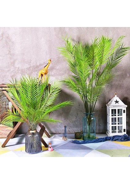 80 cm 5 Yaprak 70-125 cm Yapay Büyük Nadir Palmiye Ağacı Yeşil Gerçekçi Tropikal Bitkiler Kapalı Plastik Sahte Ağaç Ev Otel Noel Dekor (Yurt Dışından) fırsatları