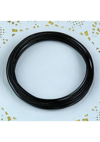 Siyah Çapı 1mm 5 M/rulo Bonsai Saksısı Dekorasyon Telleri Anodize Alüminyum Bonsai Eğitim Tel Çiçeklik Bahçe Pot Alüminyum Tel Dıy Alüminyum Tel (Yurt Dışından)
