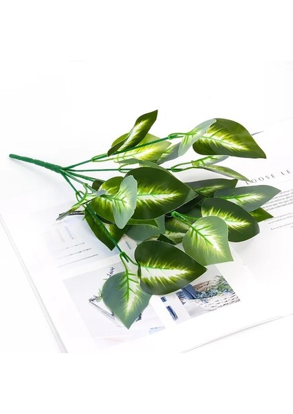 E Simüle El Hissi Filmi Bitki Masaüstü Dekorasyon Sahte Yeşil Bitki Aksesuarları Plastik Çiçekler Dış Mekan Dekoru (Yurt Dışından)