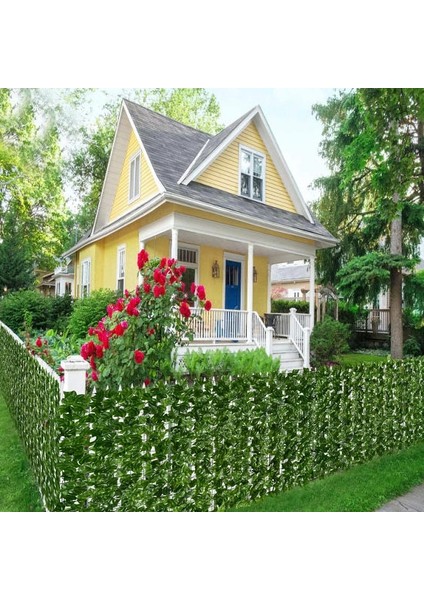 Renkli Adaçayı 50X300CM 50×500CM Yaprak Çit Sarmaşık Gizlilik Ekranı Balkon Gizlilik Bahçe Yaprakları Çit Yapay Çit Elma Yaprağı Dış Mekan Çit Dekorasyonu (Yurt Dışından)