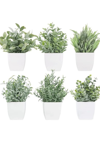 Sütlü Beyaz Yapay Bitkiler Bonsai Okaliptüs Yaprakları Küçük Ağaç Pot Yeşil Sahte Bitki Ev Bahçe Odası Masa Dekorasyon Için Saksı Kapalı (Yurt Dışından)