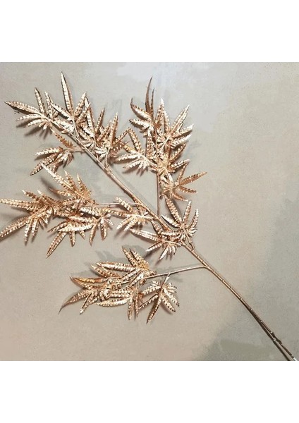 L L Yapay Altın Bitkiler Gümüş Palmiye Yaprağı Noel Çelenk Aksesuarları Plastik Çiçek Aranjmanı Malzeme Parti Ev Düğün Dekor (Yurt Dışından)