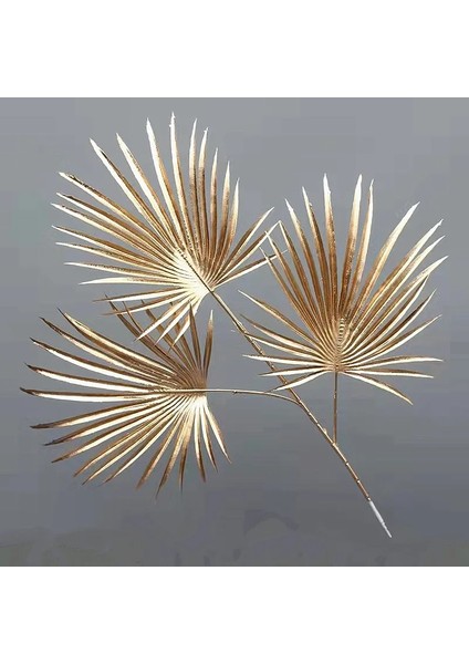 L L Yapay Altın Bitkiler Gümüş Palmiye Yaprağı Noel Çelenk Aksesuarları Plastik Çiçek Aranjmanı Malzeme Parti Ev Düğün Dekor (Yurt Dışından) fiyatları