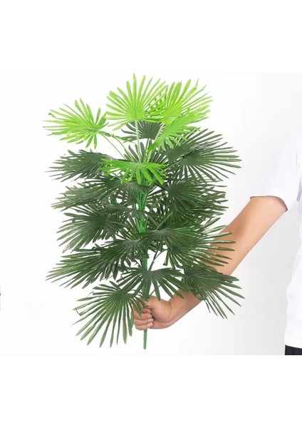 80CM 30 Yaprak 90CM Tropikal Palmiye Ağacı Büyük Yapay Bitkiler Sahte Monstera Ipek Palmiye Yaprakları Ev Bahçe Dekoru Için Saksısız Büyük Hindistan Cevizi Ağacı (Yurt Dışından)