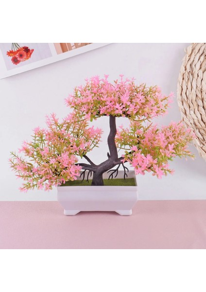13 Yapay Bitki Yapay Çiçek Ev Dekor Bonsai Ağacı Saksı Bitki Sahte Çiçek Saksı Süs Ev Odası Bahçe Dekorasyonu Için (Yurt Dışından)