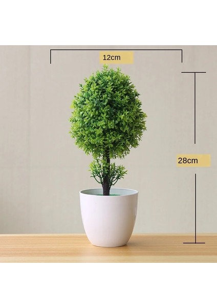 Yingxueqiu Yeşil Yapay Bitkiler Saksı Bonsai Yeşil Küçük Ağaç Bitkiler Ev Bahçe Dekor Için Sahte Çiçekler Saksı Süsler Parti Otel Dekor (Yurt Dışından) indirimleri