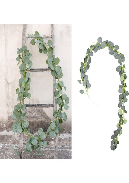 136 Yaprak Yeşil Okaliptüs Yaprakları Çelenk Wisteria Yapay Çiçekler Rattan Sahte Bitki Ipek Yaprak Sarmaşıklar Düğün Doğum Günü Partisi Dekoru Için (Yurt Dışından)